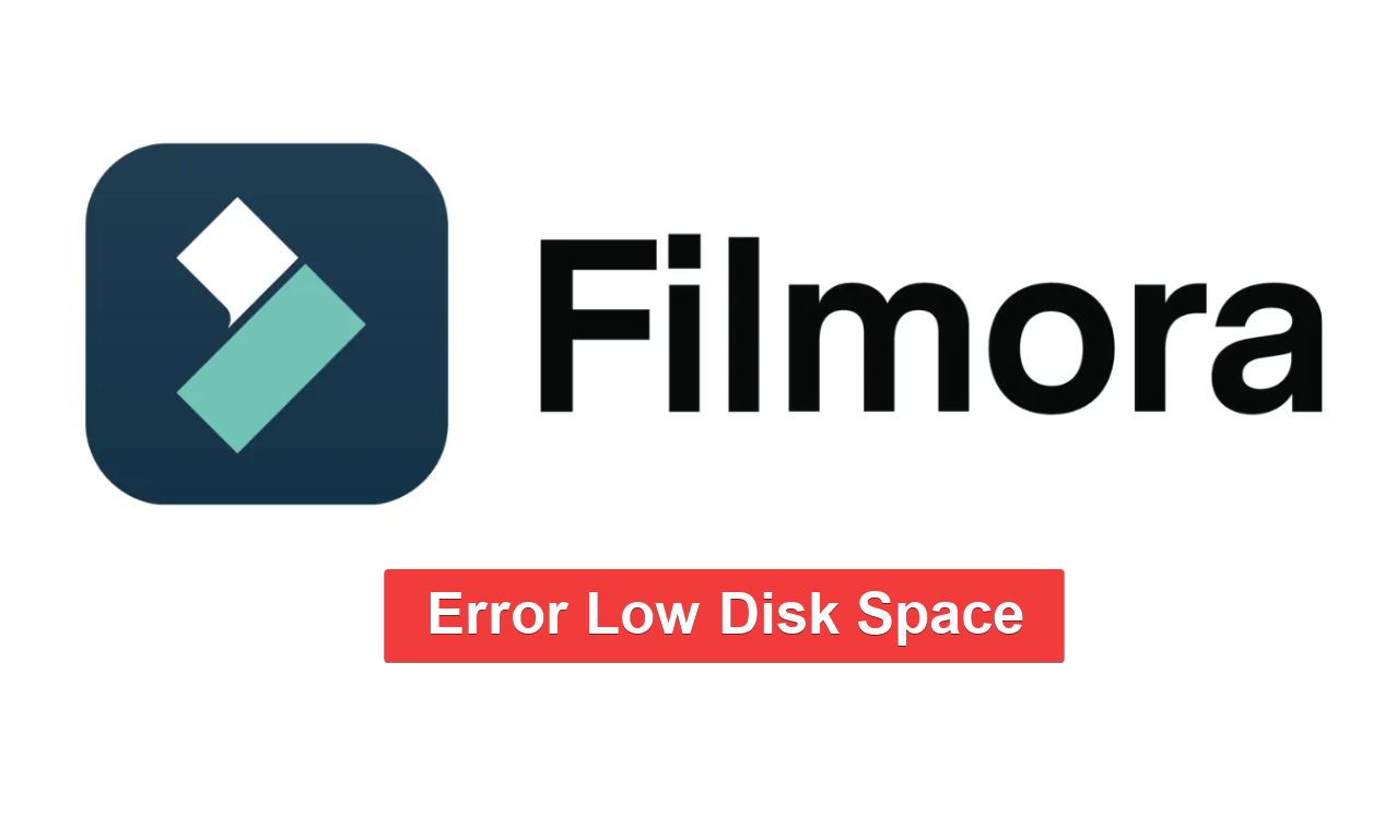 Filmora Low Disk Space Error