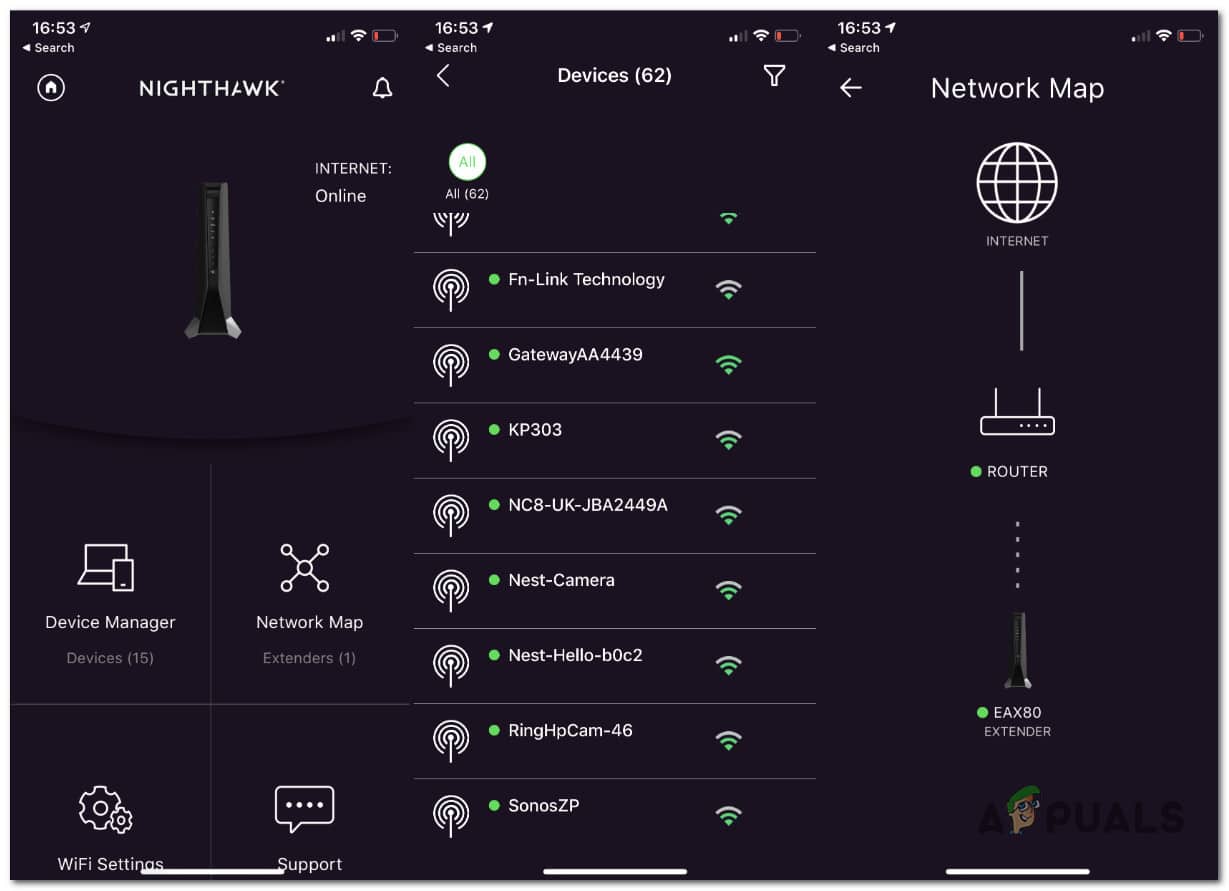 الاتصال عبر تطبيق NightHawk