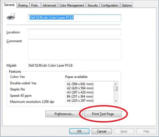 حل مشكلة طابعة Dell لا تطبع أسود
