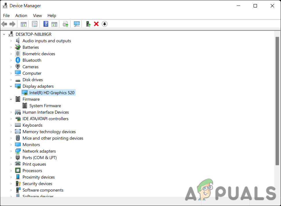 حدد موقع برنامج تشغيل الشاشة