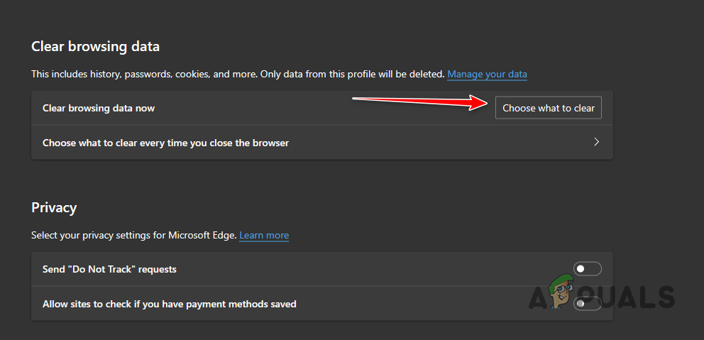 مسح بيانات المتصفح