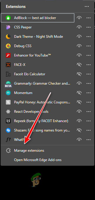 الانتقال إلى صفحة الإضافات