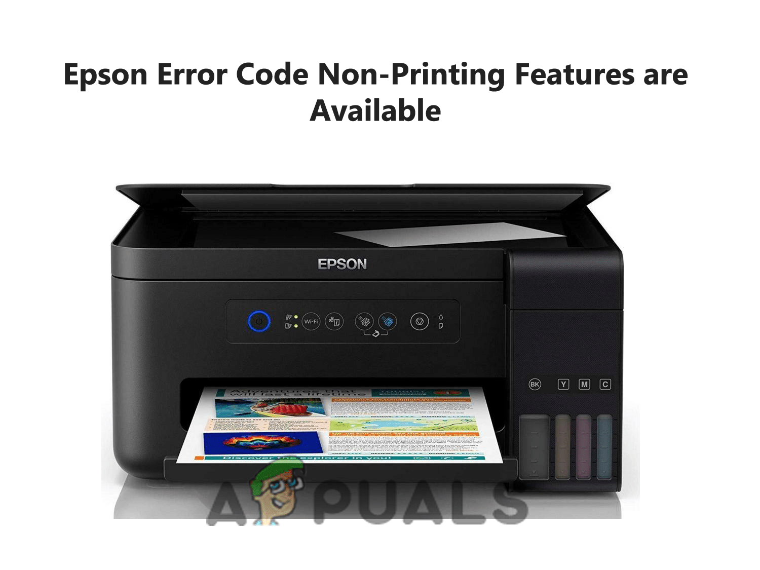 رمز خطأ Epson: الميزات غير القابلة للطباعة متاحة