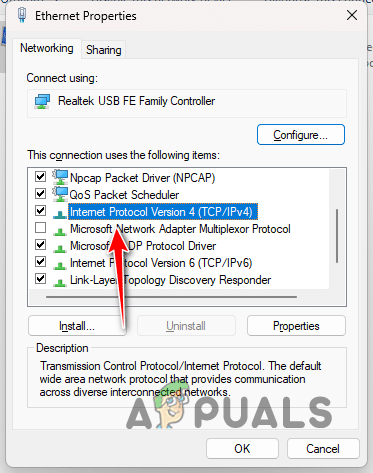 الانتقال إلى خصائص IPv4