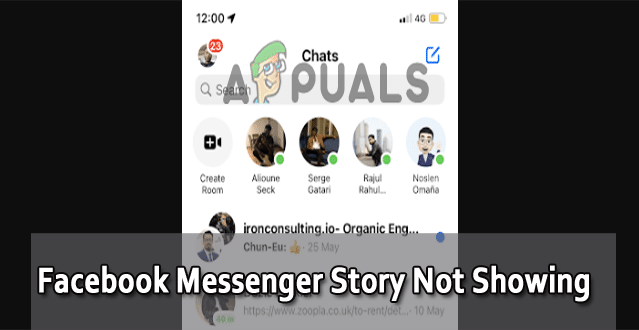 حل مشكلة عدم ظهور قصص Facebook Messenger