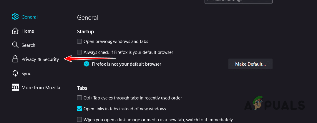 الانتقال إلى قسم الخصوصية والأمان