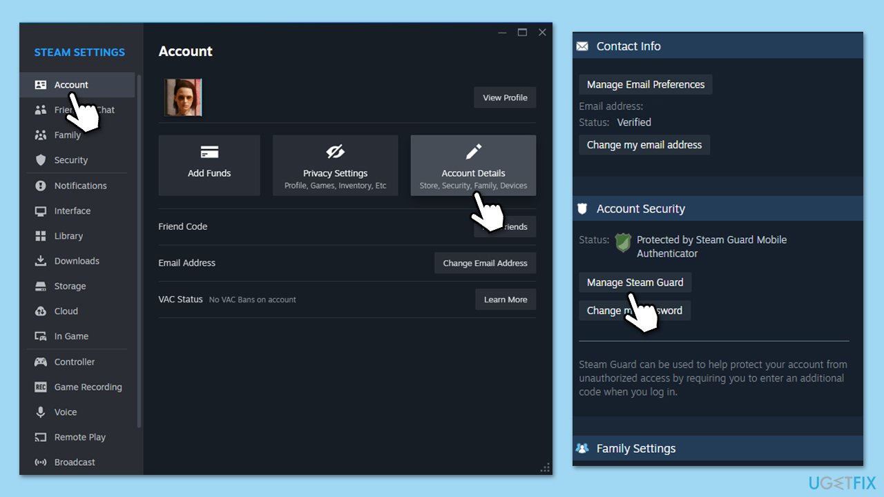 التحقق من Steam Guard