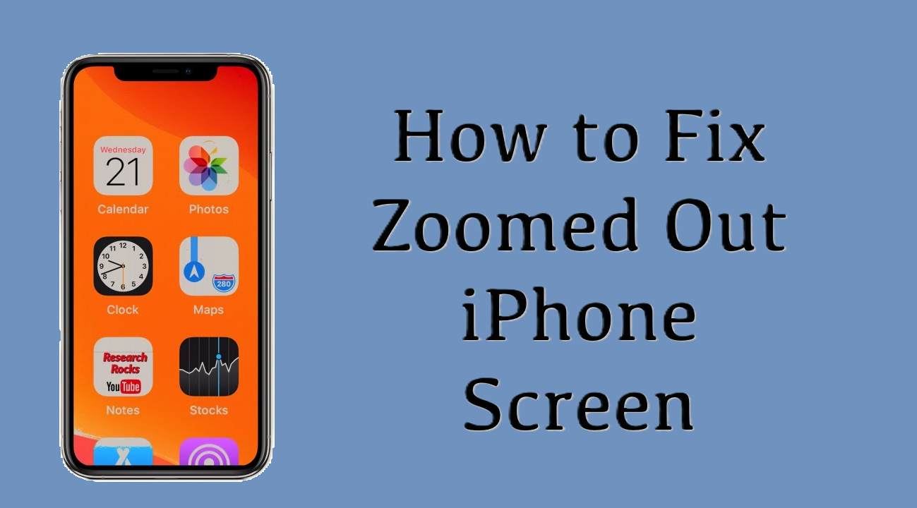 حل مشكلة الشاشة المكبرة العالقة في iPhone