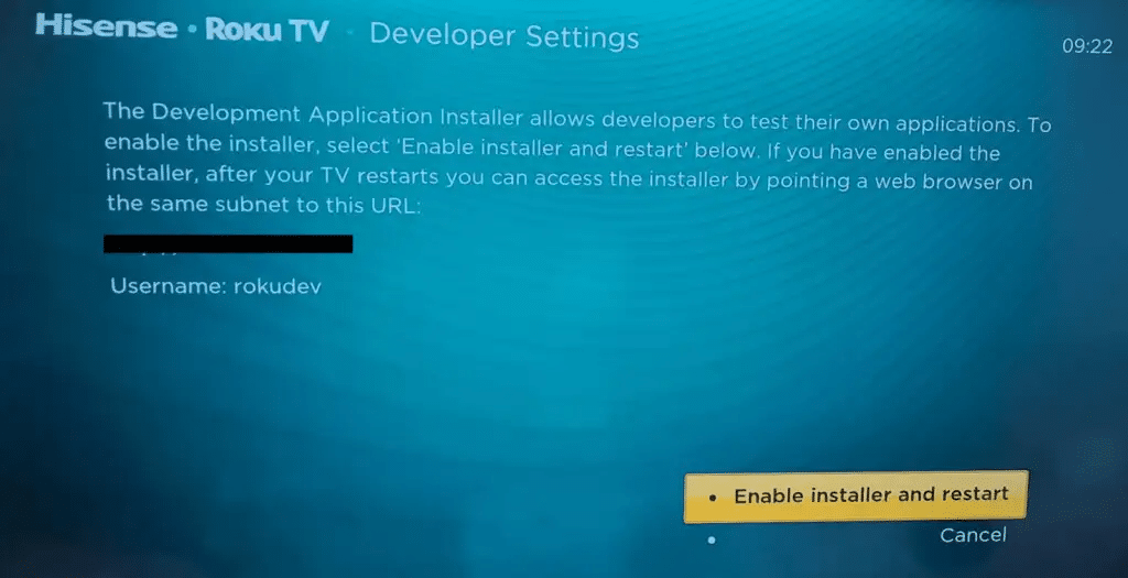 إعدادات المطور