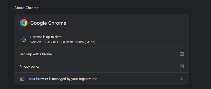 تثبيت تحديث المتصفح