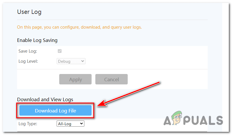 قم بتنزيل ملفات السجل لمراجعتها بدقة.