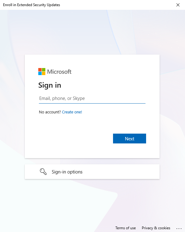 تسجيل الدخول إلى حساب Microsoft