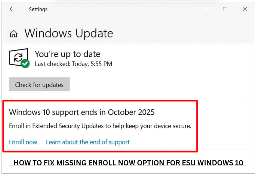 خيار التسجيل الآن مفقود في Windows 10