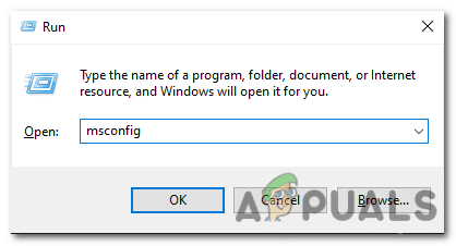 اكتب “msconfig” واضغط على Enter
