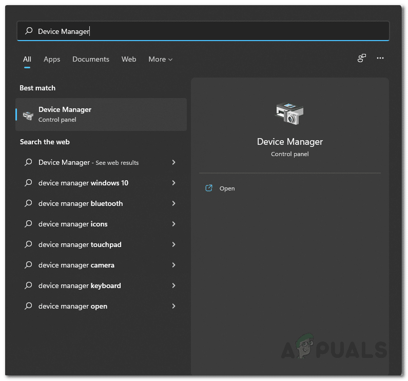 فتح إدارة الأجهزة