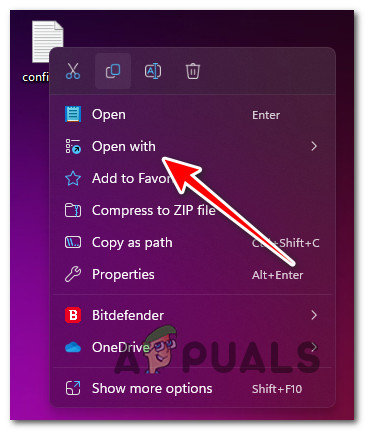 افتح ملف config.txt باستخدام Notepad++