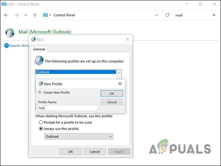 اسم-ملف-تعريف-Outlook
