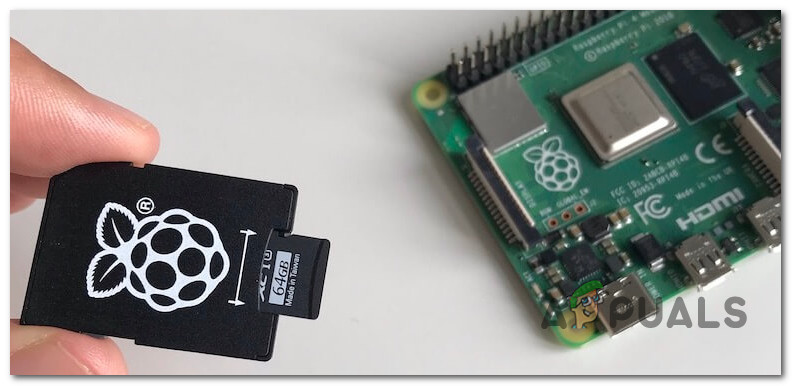 إزالة بطاقة SD من Raspberry Pi