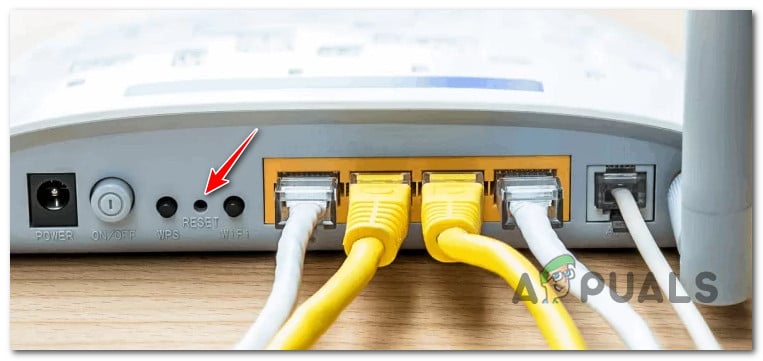 إعادة ضبط جهاز التوجيه