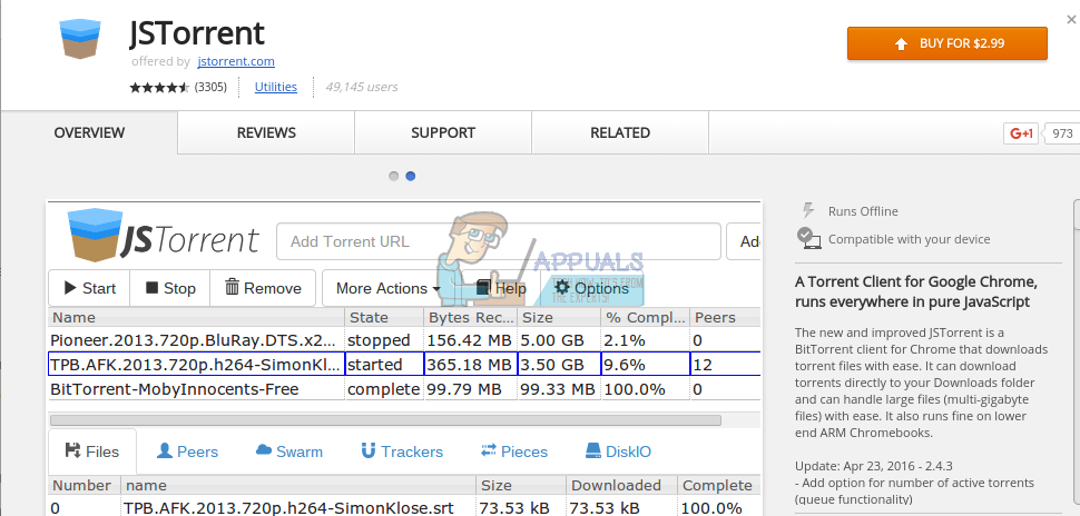 كيفية التورنت على Chromebook