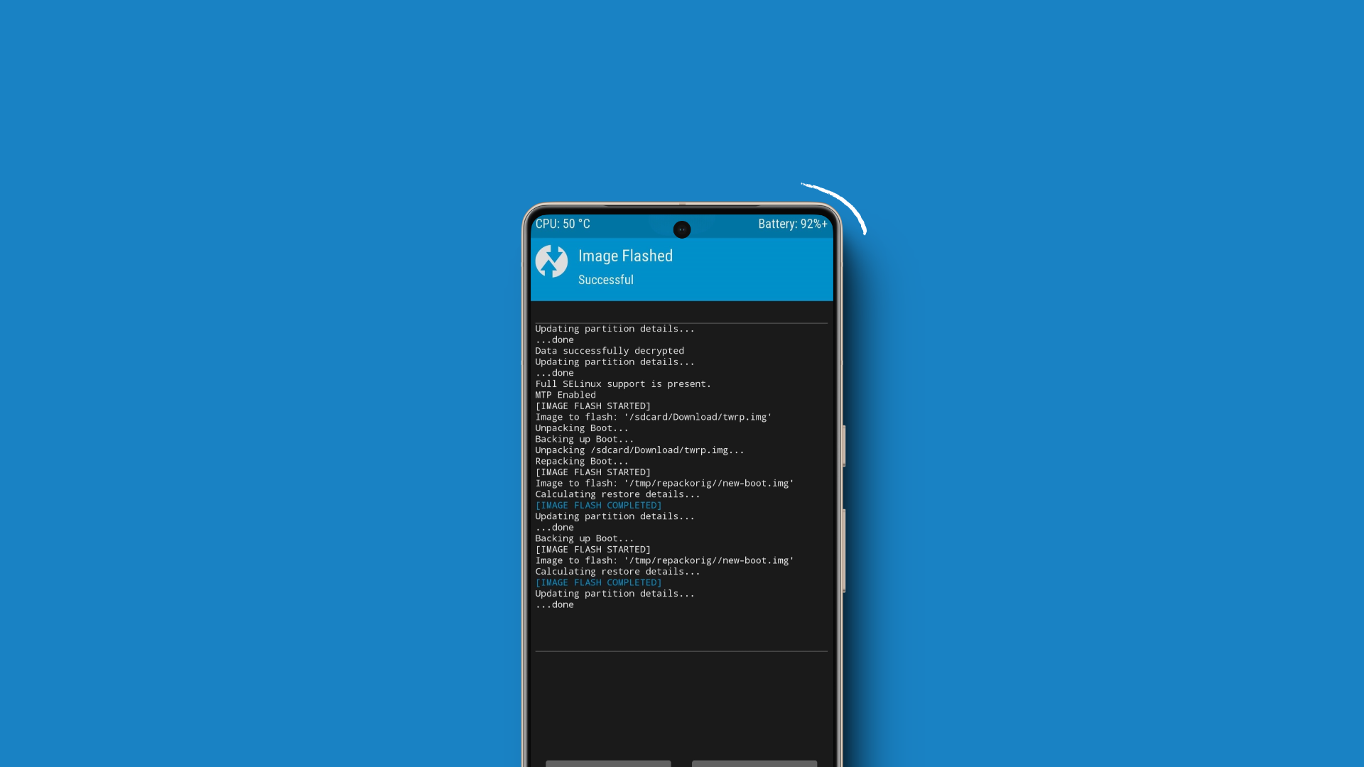 تفليش TWRP ريكفري مخصص على Android