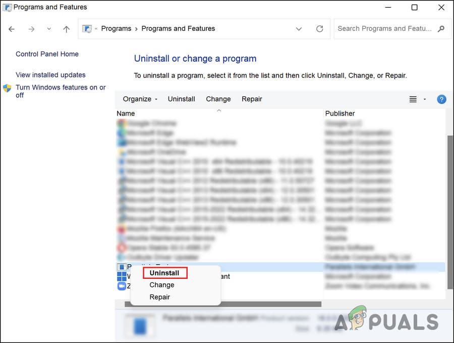 إلغاء تثبيت الطابعة