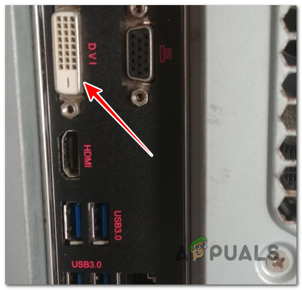 استخدام منفذ DVI