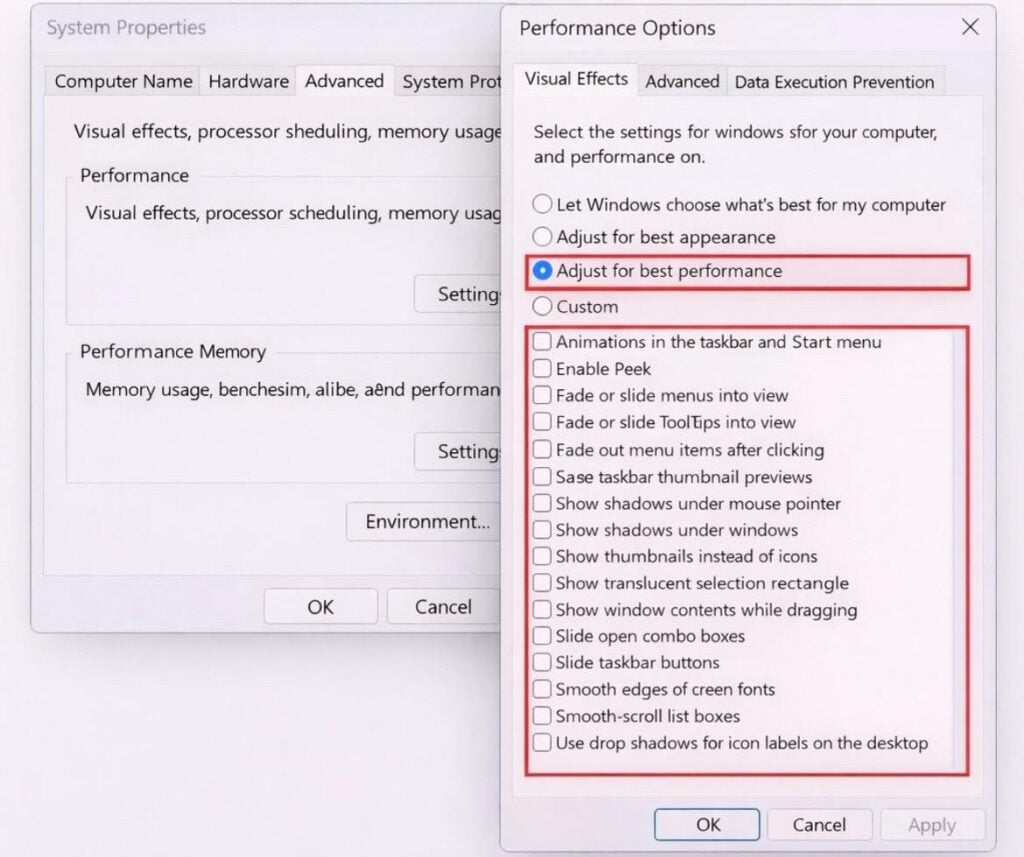 Windows 11で最高のパフォーマンスを得るために視覚効果を調整する方法