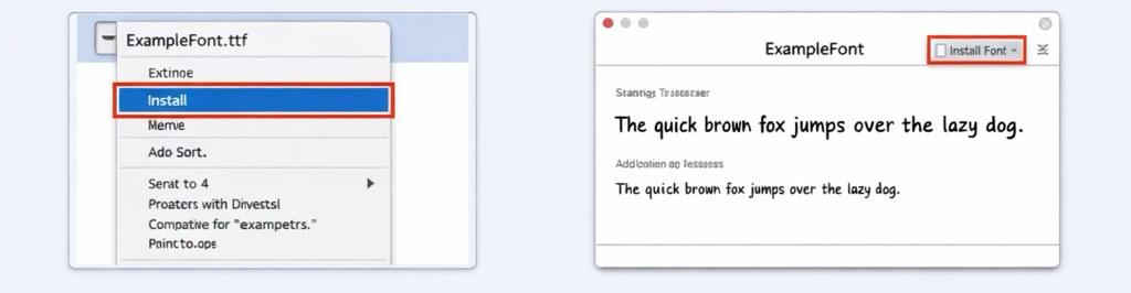 Installing Custom Fonts on Windows
