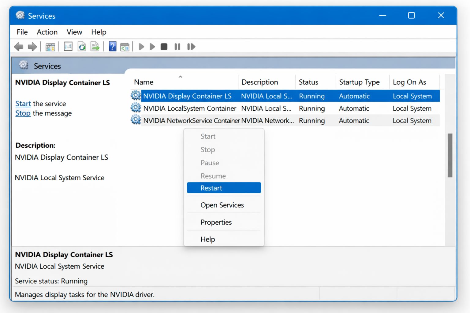 Foutcode 0x0003 in GeForce Experience op Windows 11 oplossen