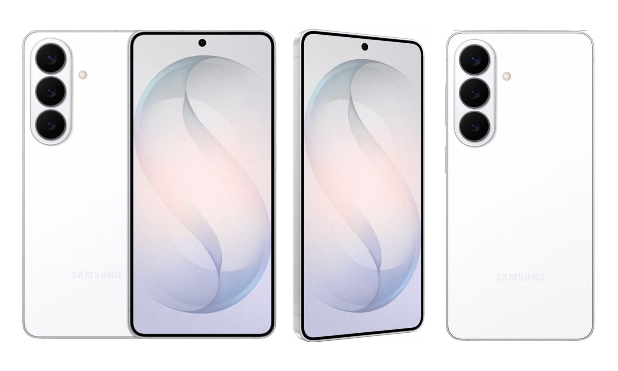 صور تخيلية لهاتف Samsung Galaxy S26 باللون الأبيض.