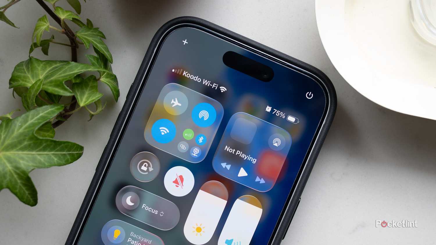 لوحة التحكم في iPhone 17 Pro