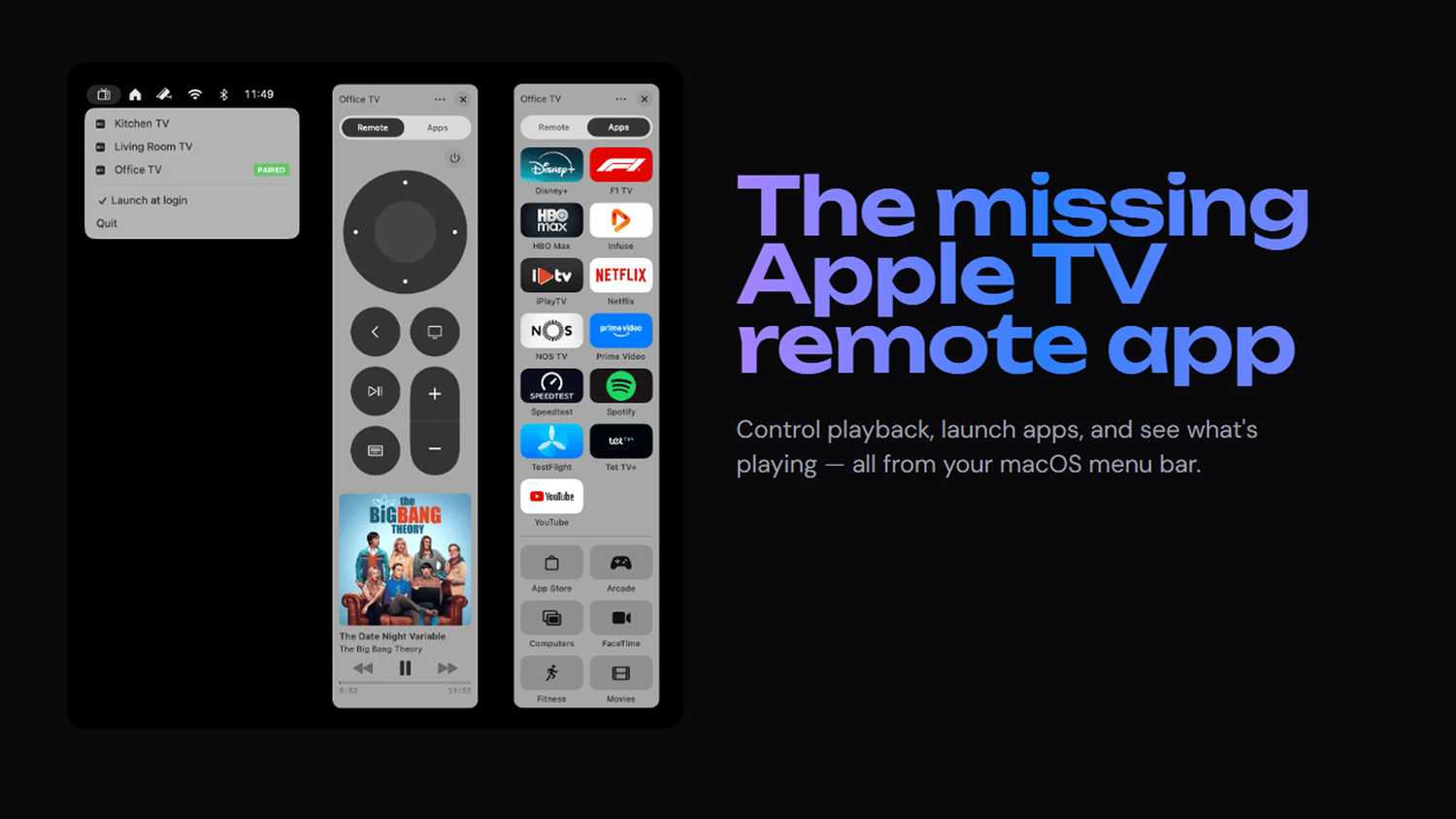 واجهة تطبيق Itsytv.