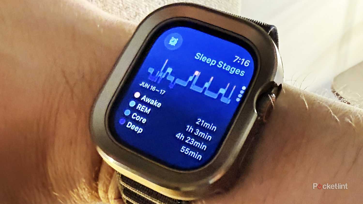 watchOS 11 sleep tracking on the Apple Watch Ultra 2.