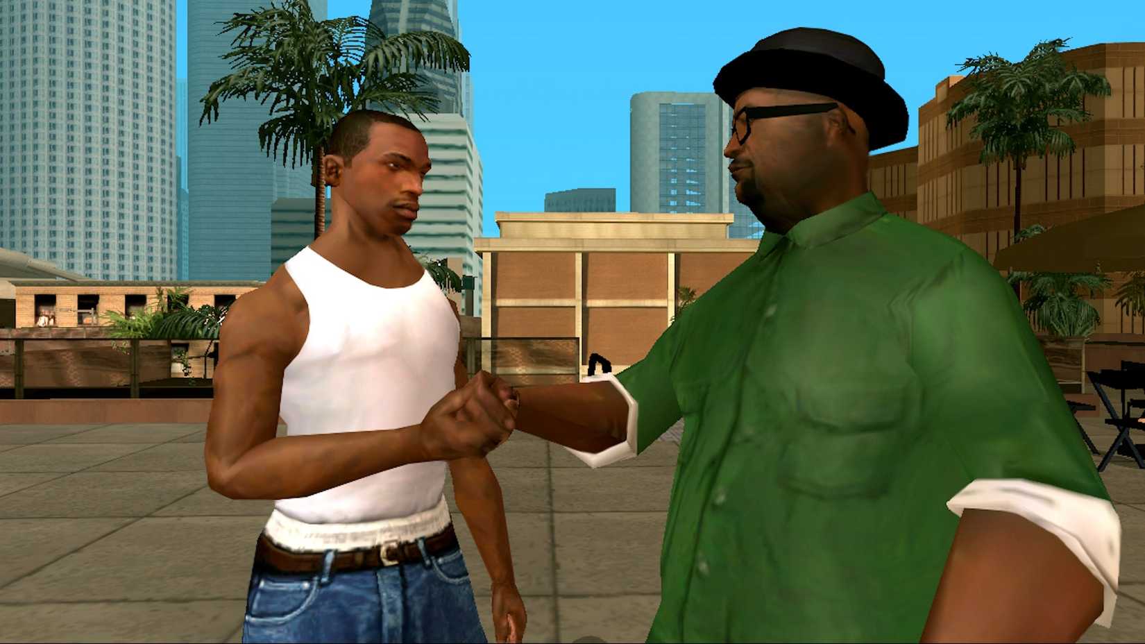 San Andreas تظهر CJ و Big Smoke وهما يتصافحان