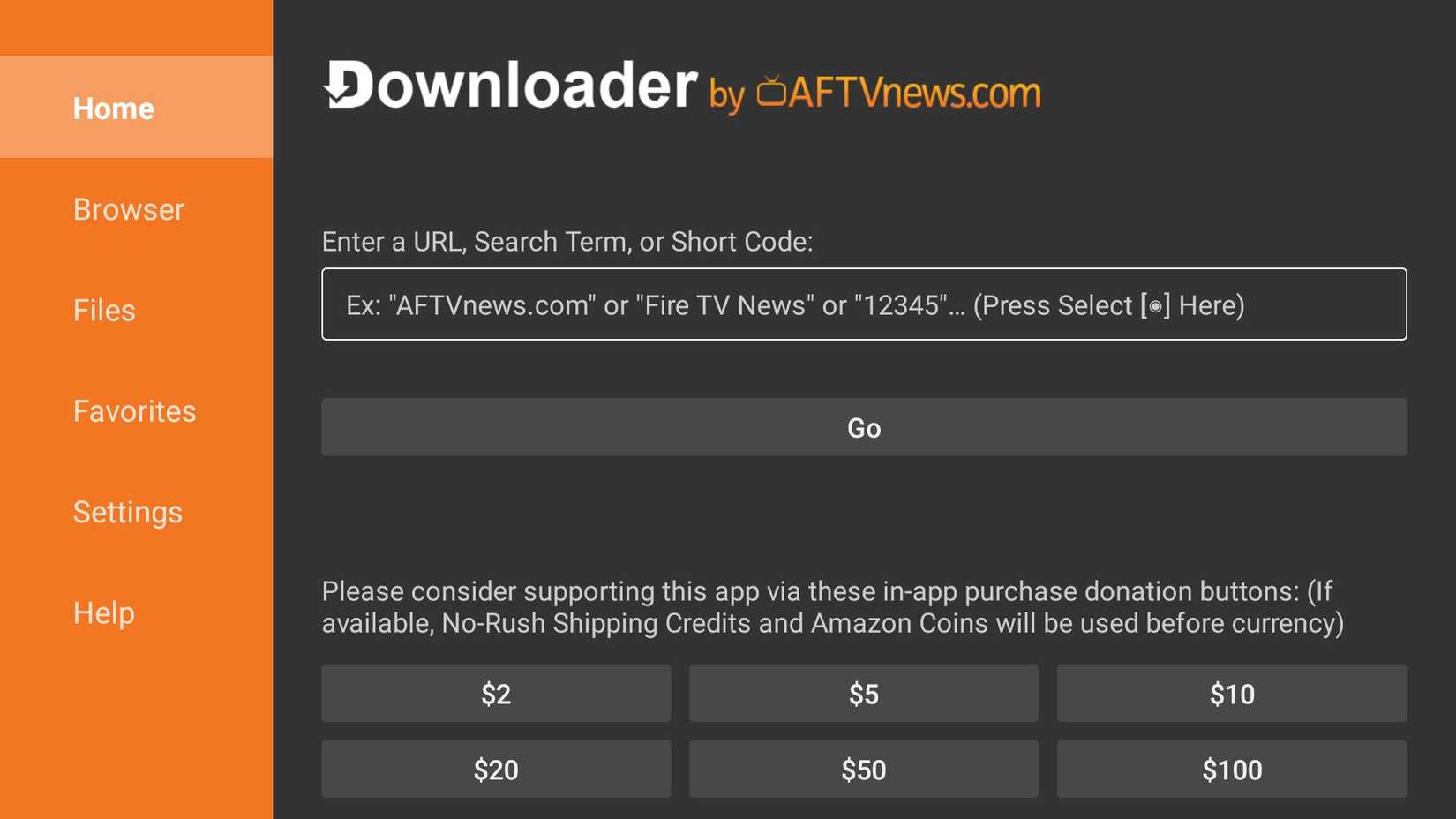 Download app in action