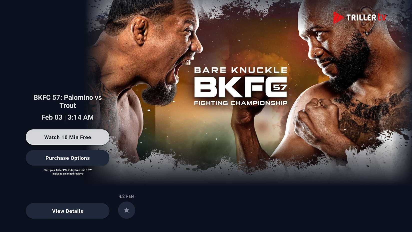 أحداث القتال في Triller TV