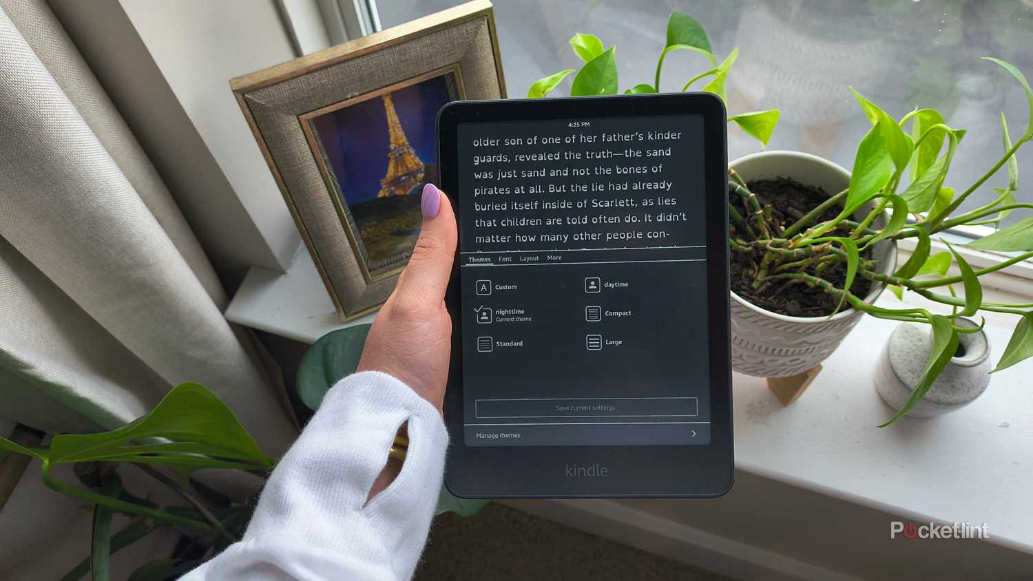 إنشاء وضع ليلي على سمات Kindle.
