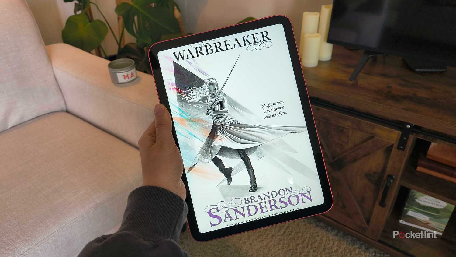 Warbreaker on an iPad. 