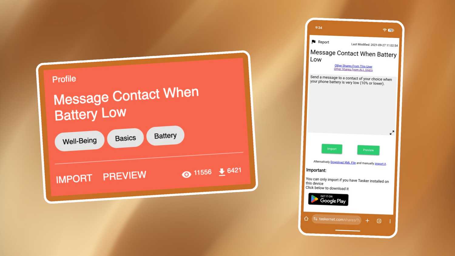 Message Contact When Battery Low hero image