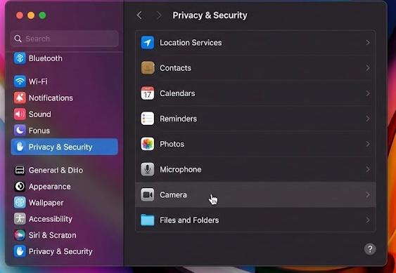 macOSでアプリの権限を確認する