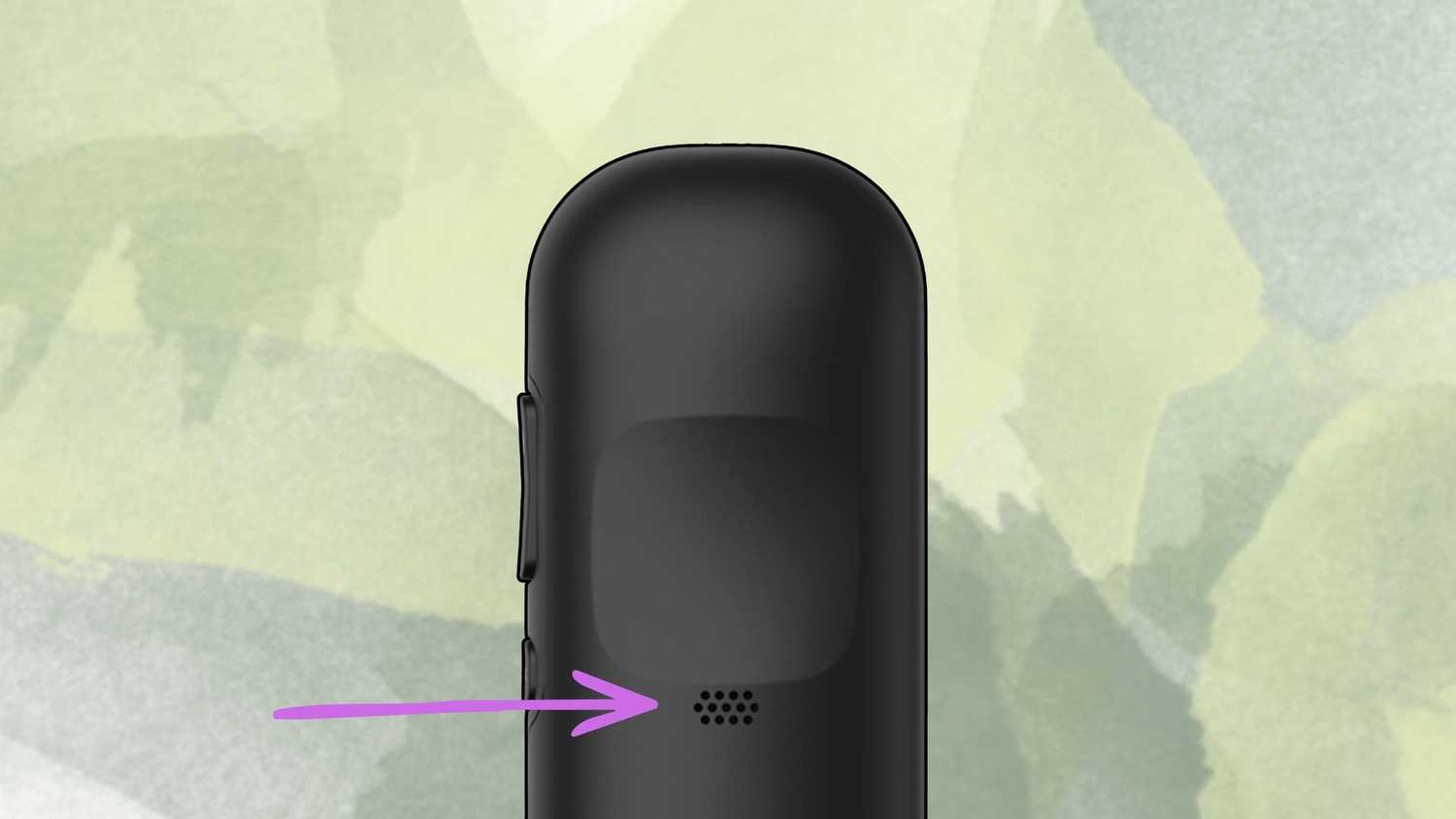 الجهة الخلفية لجهاز التحكم عن بعد Roku.