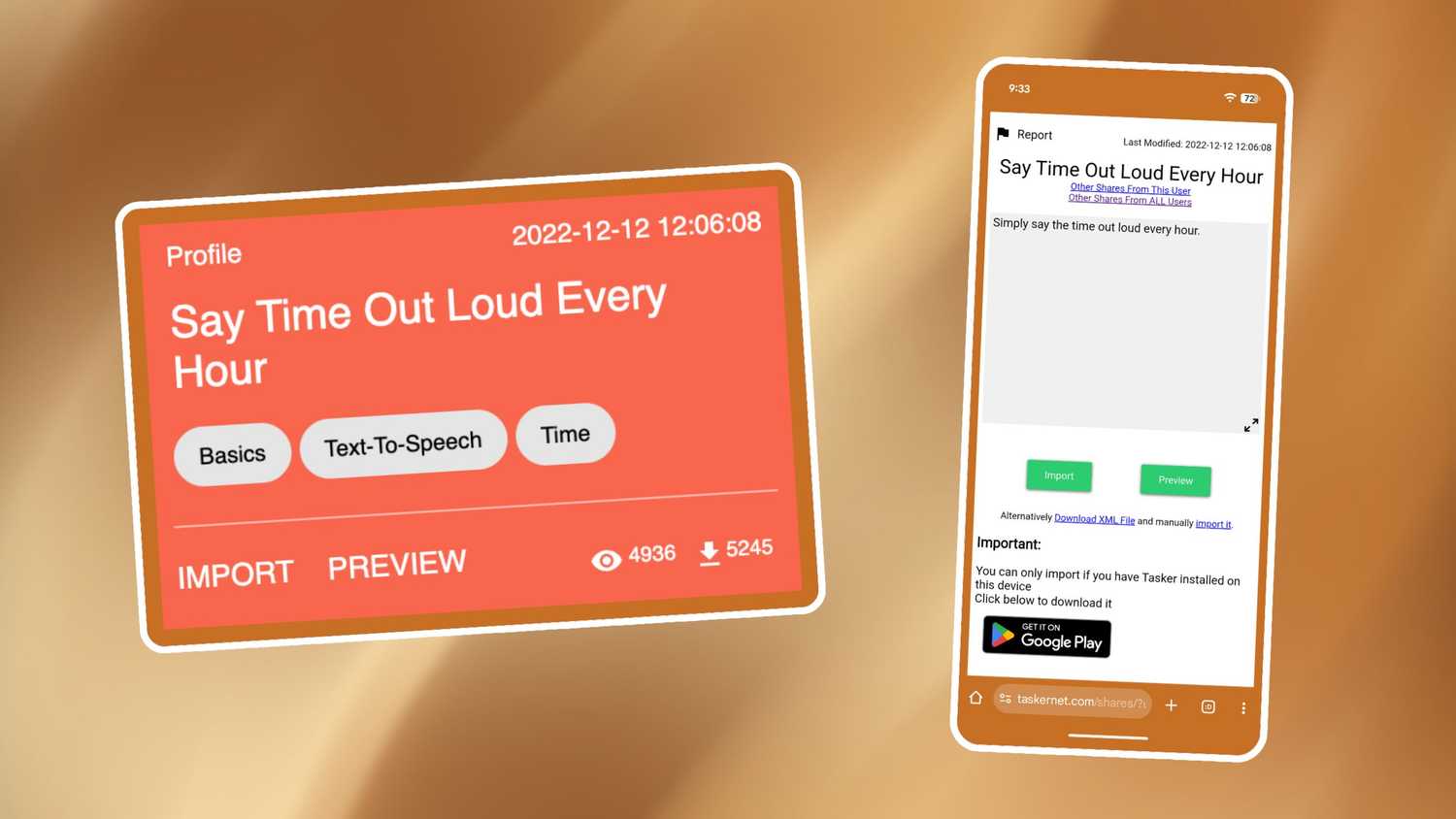 Say Time Out Loud Every Hour hero image