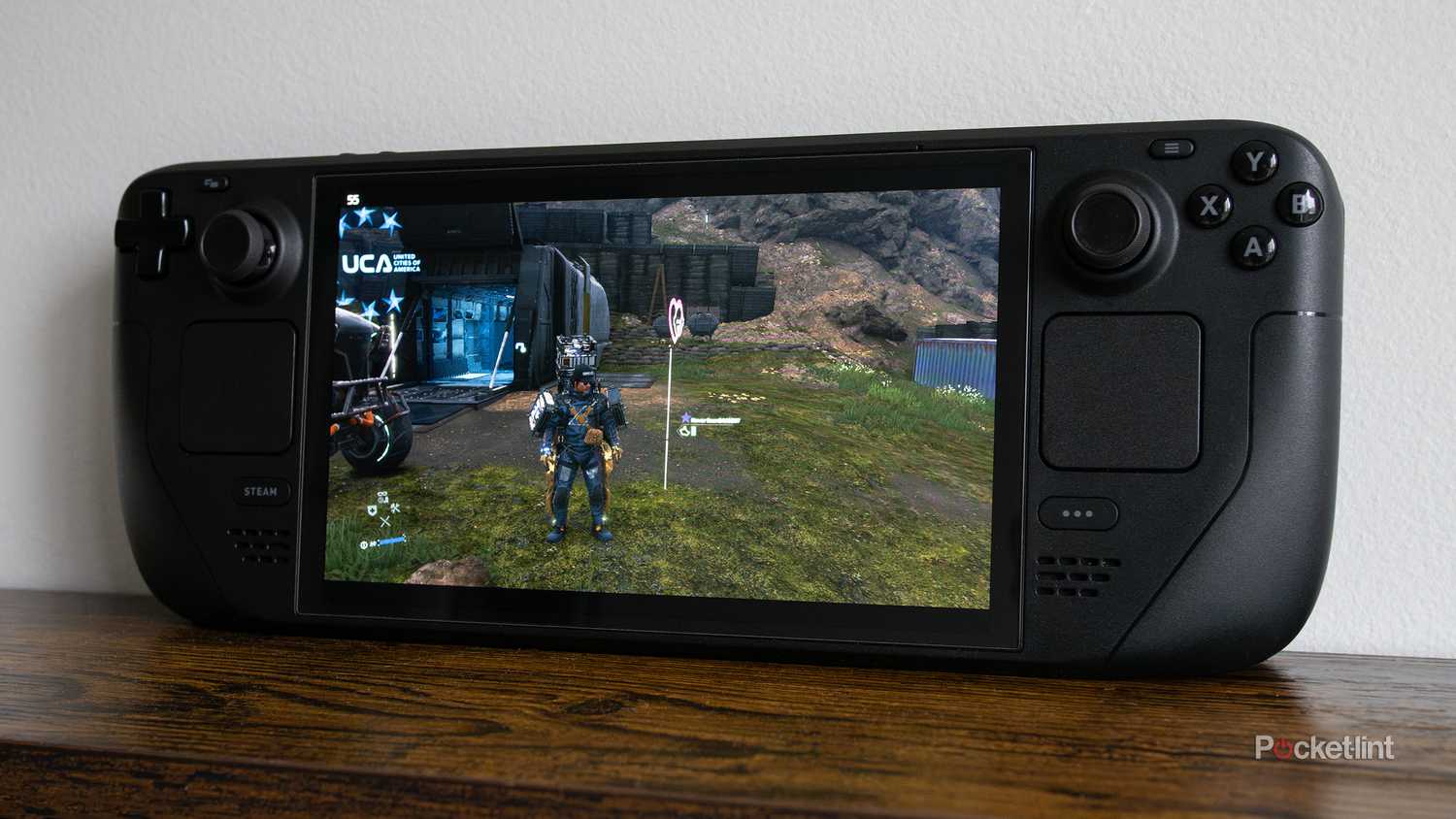 تشغيل Death Stranding على Steam Deck OLED.