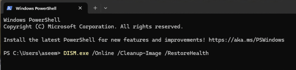 PowerShell DISMコマンド