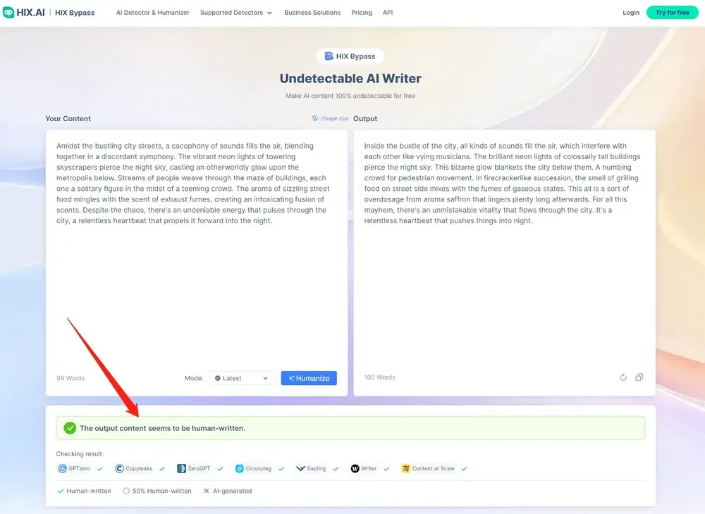HIX - AI検出器を回避するための検出不可能なAIツール10選