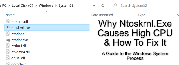 Windows で ntoskrnl.exe、CPU の高負荷、またはブルー スクリーンの問題を修正する