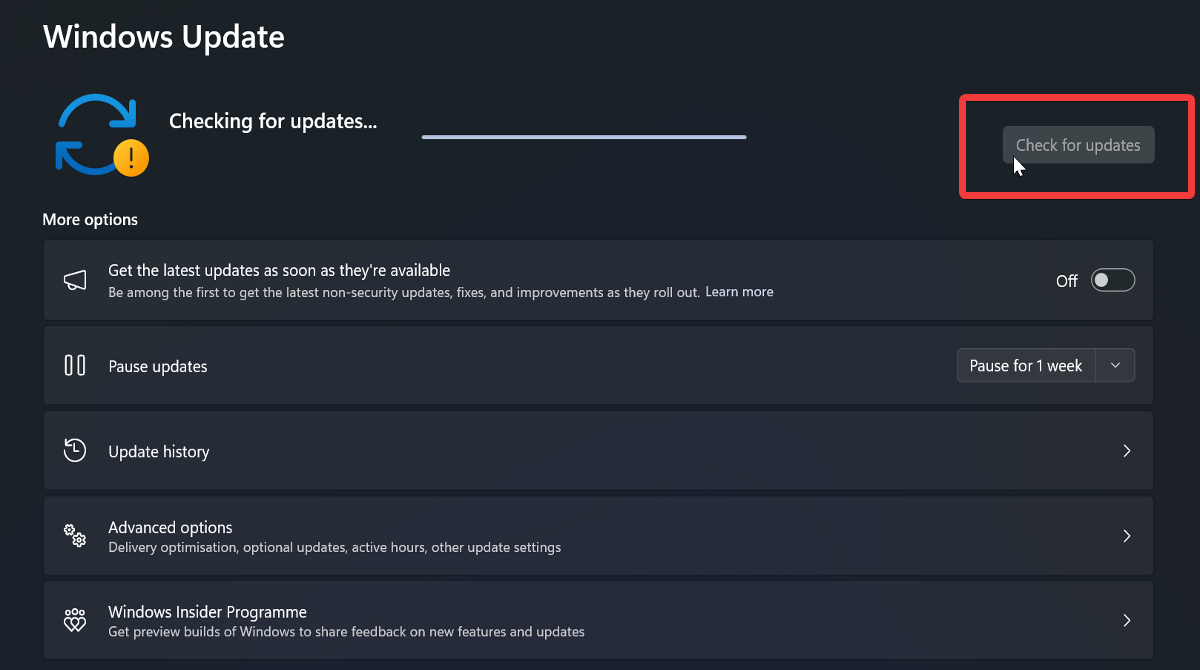 Windows 11のアップデートを確認する