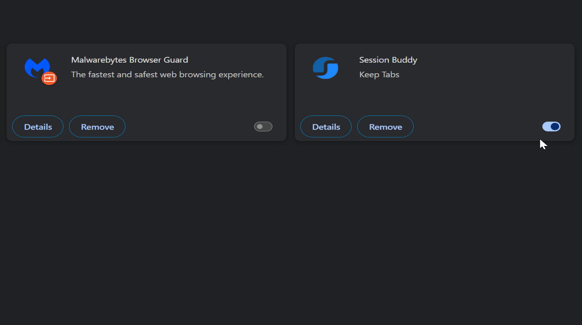 セッションバディを有効化または削除する