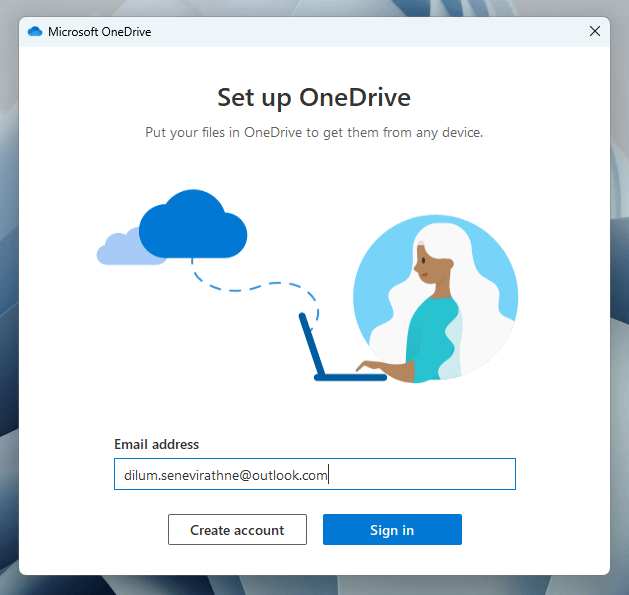 Windows ファイルエクスプローラーに OneDrive を追加する方法 画像 2